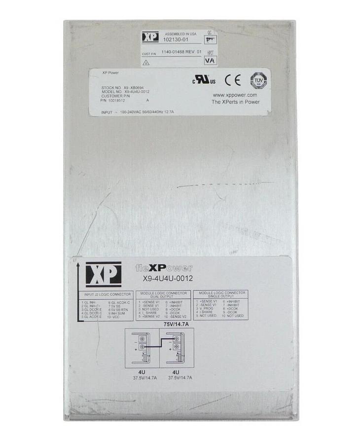 Used XP Power 102130-01 Power Supply X9-4U4U-0012 10018512 AMAT 1140-01488 Working