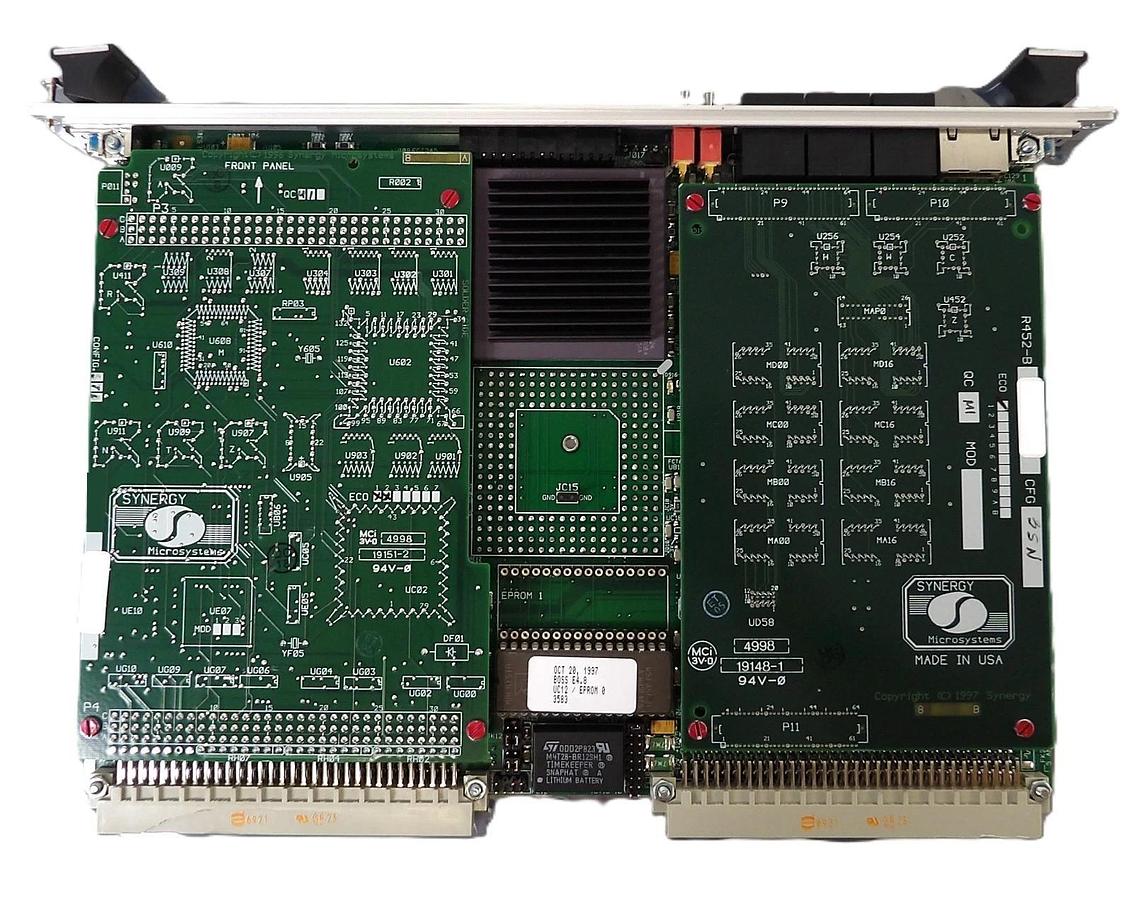 Used Synergy V452-D SBC Single Board Computer VME Card 0090-76133 Bent Pins As-Is