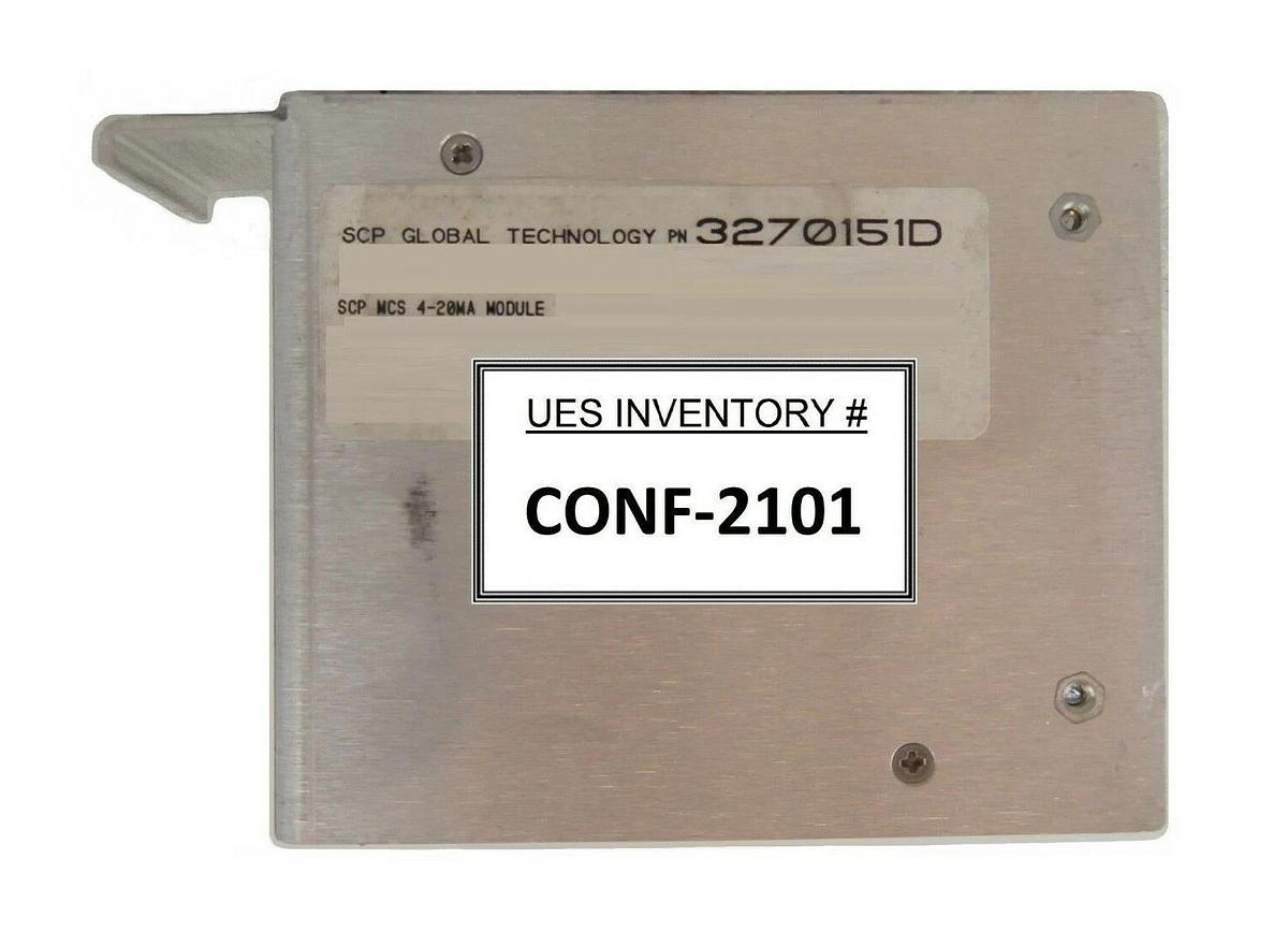 Used SCP Santa Clara Plastics 3270151D MCS 4-20 MA Analog Module Working Surplus