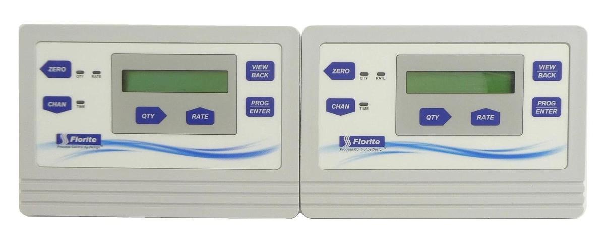Used Florite 200-75828 Flow Process Dosing Controller Display Lot of 2 Working