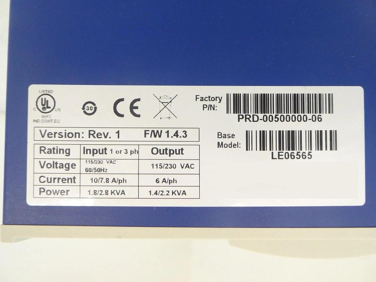 Used Kollmorgen PRD-00500000-06 Servo Drive LE06565 SERVOSTAR CD SynqNet Working