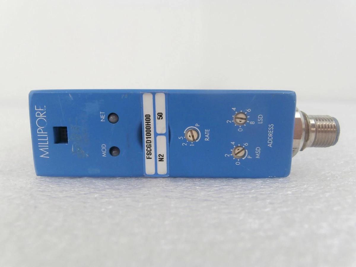 Used Millipore FSCGD1000H00 Mass Flow Controller MFC IntelliFlow 50 SCCM N2 Working