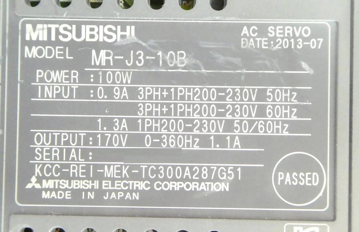 Used Mitsubishi MR-J3-10B MR-J3-40B Servo Drive MELSERVO Lot of 4 Working