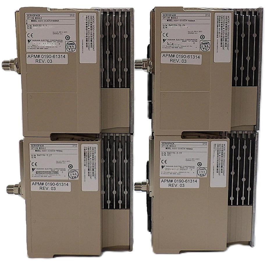 Used Yaskawa Electric SGDV-R90AE1AY896AB Servo Drive SERVOPACK Lot of 4 Working