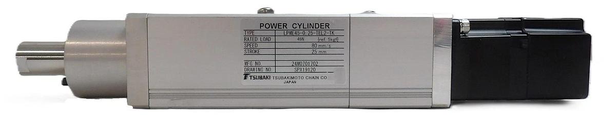 Used Tsubaki LPME45-0.25-TEL2-TK Power Cylinder SGMAV-A5A3A-TL21 Cleaned Working