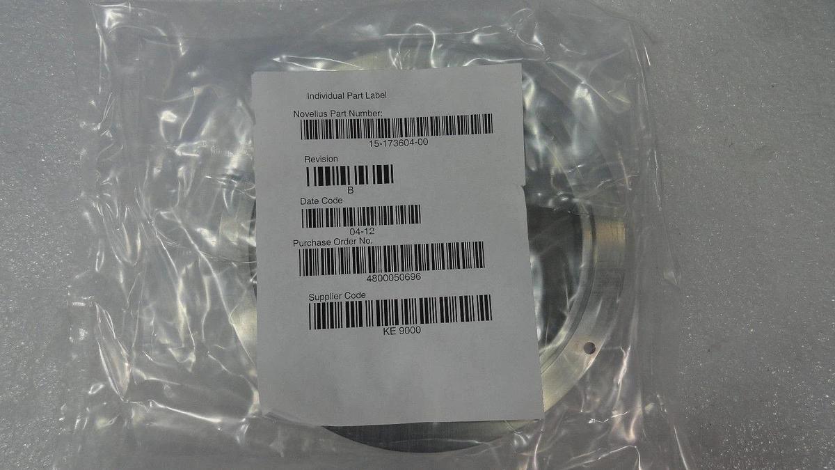 Used Novellus Systems 15-173604-00 Gamma Base Diffuser Rev. B New