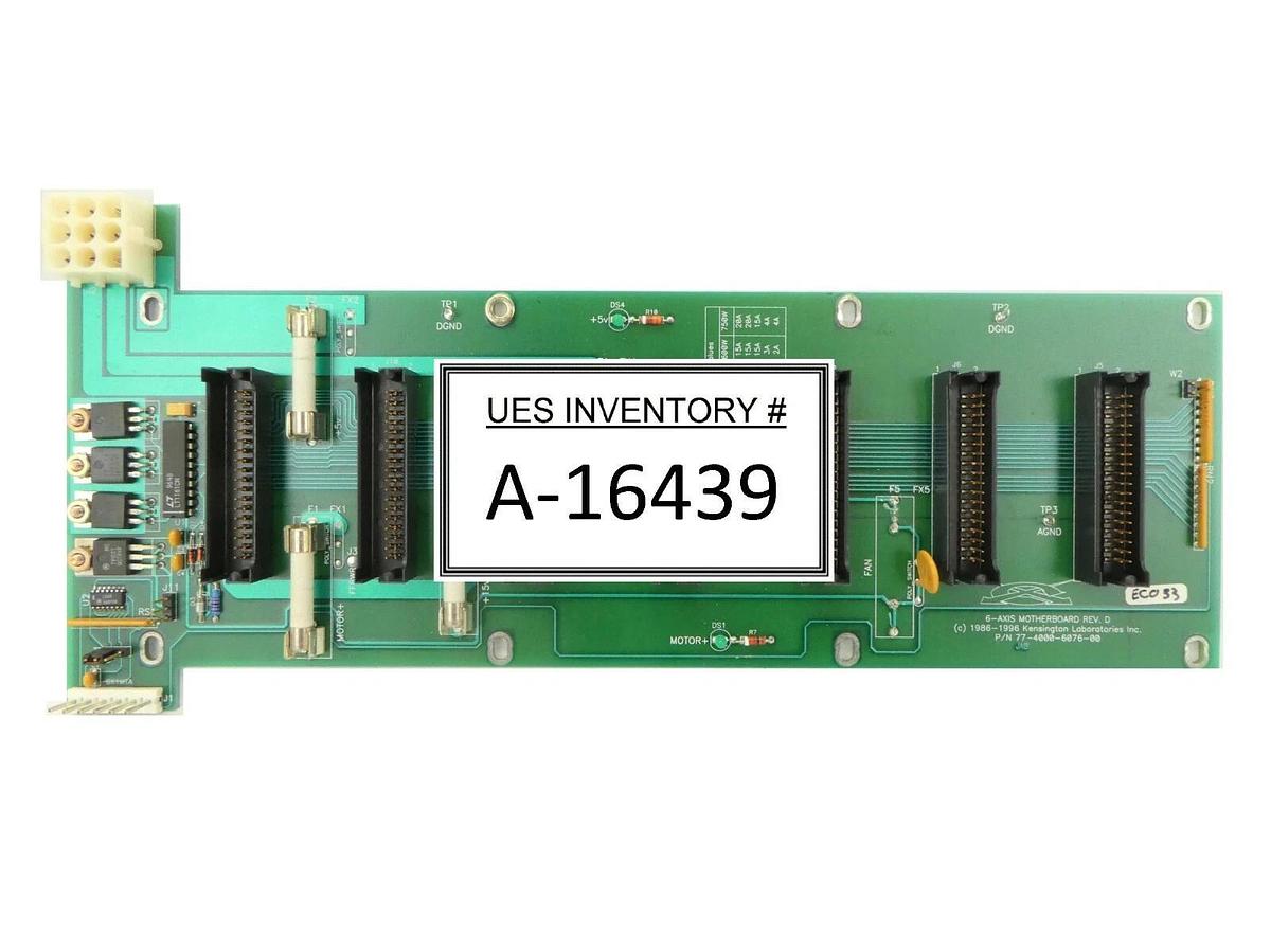 Used Kensington 77-4000-6076-00 6-Axis Motherboard PCB Card Rev. D Working Spare