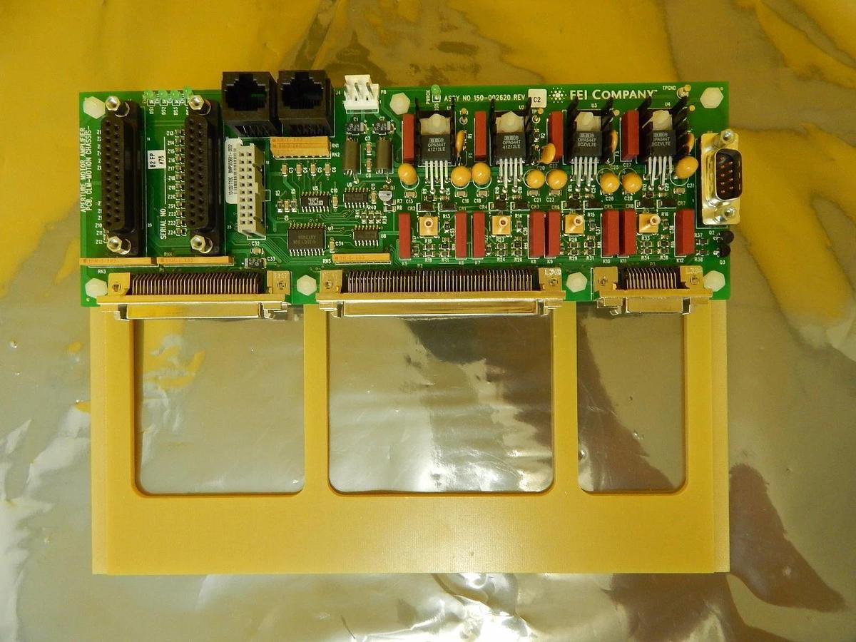 Used FEI Company 150-002620 Aperture Motor Amplifier CLM-Motion Chassis PCB Working