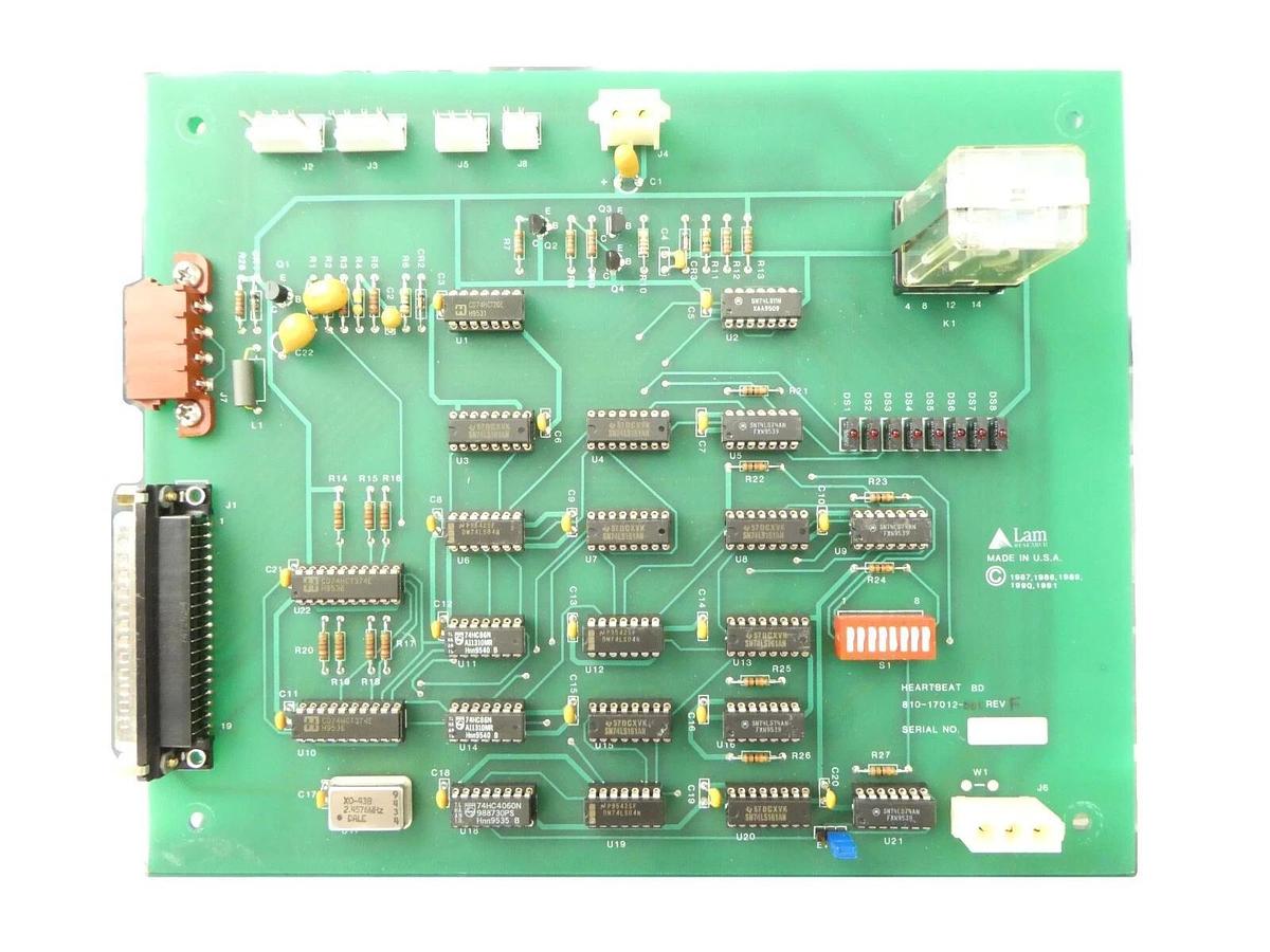 Used Lam Research 810-17012-001 Heartbeat BD PCB Rev. F Rainbow 4420 Working Surplus
