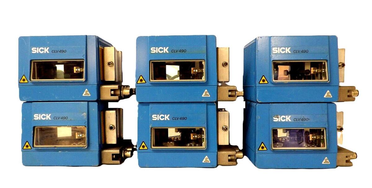 Used Sick 1018872 Fixed mount Barcode Scanner CLV 490 Reseller Lot of 6 Working