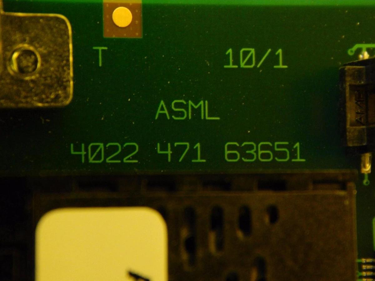 Used ASML 4022.471.6363 Fiber Optic Processor VME PCB Card 4022.471.63651 Working