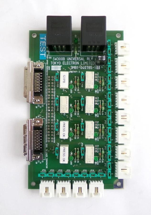 Used TEL Tokyo Electron 3M81-040785-11 Universal Relay PCB Reseller Lot of 2 Working