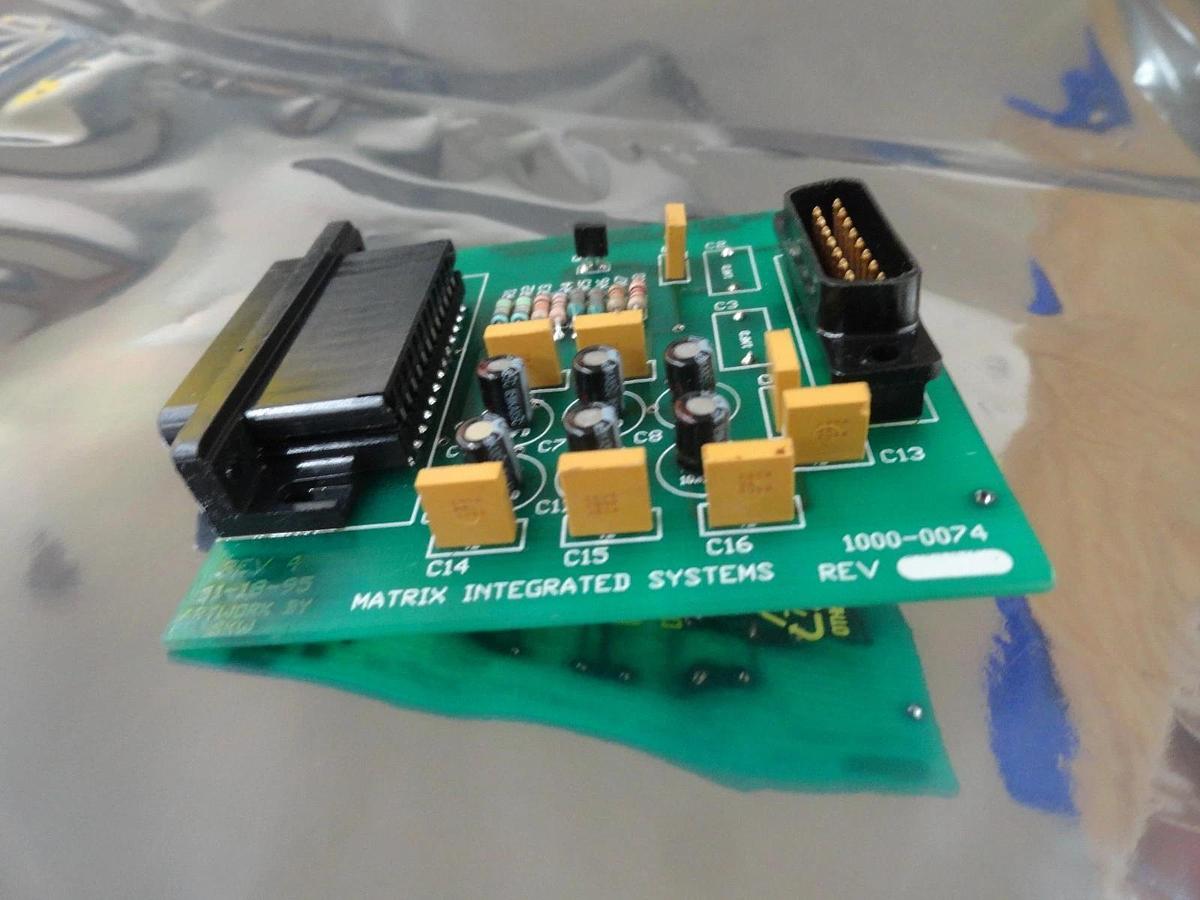 Used Matrix Integrated Systems 1010-0074 Connector PCB Board System 10 Used Working