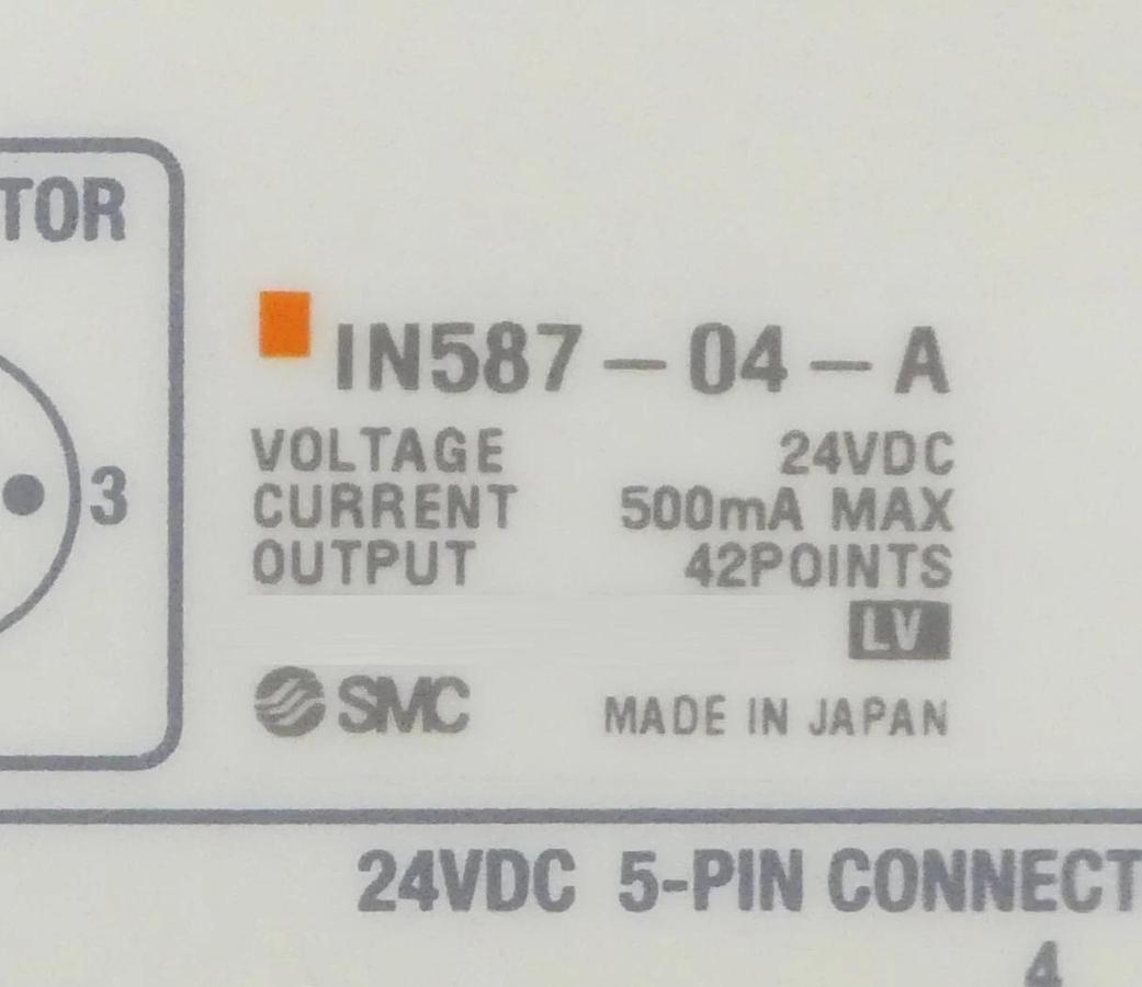 Used SMC IN587-04-A 42-Port Gas Panel VV100-49-X8 with Communication Box Working