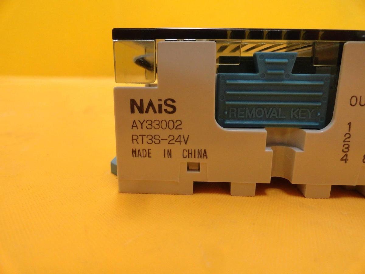 Used NAiS AY33002 Relay Module RT3S-24V Lot of 3 Used Working