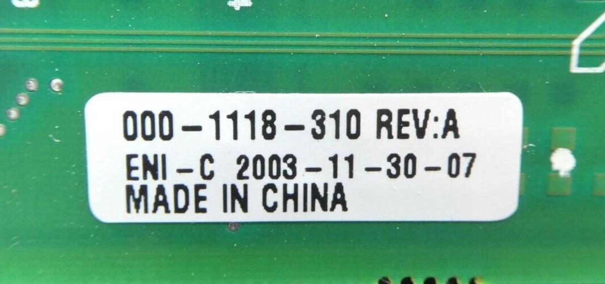 Used ENI Power Systems 000-1118-310 RF Generator PCB DCG-200Z Series Working Surplus