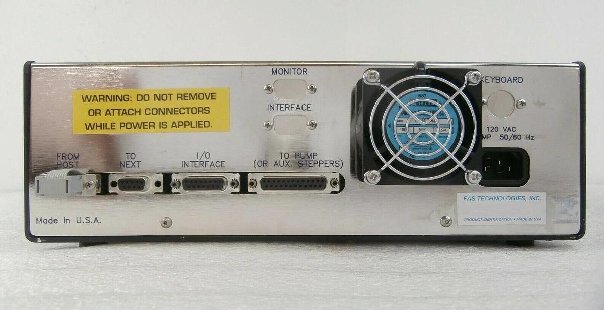 Used FAS Technologies FAS-1S Photoresist Pump Controller Millipore Photo-250 Working