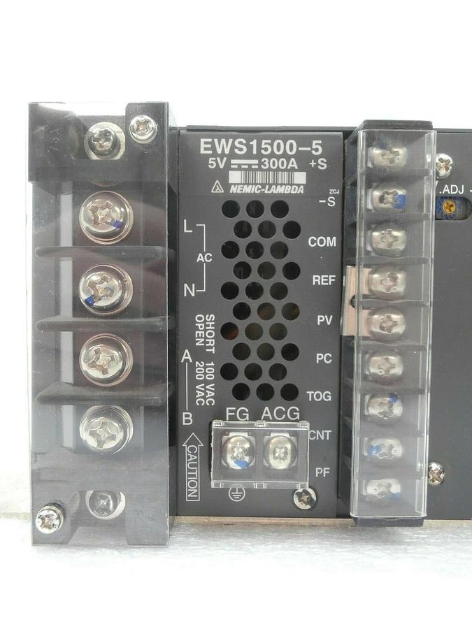 Used Nemic-Lambda EWS1500-5 Power Supply 2055 Watts 3.3V EWS Series Working Surplus