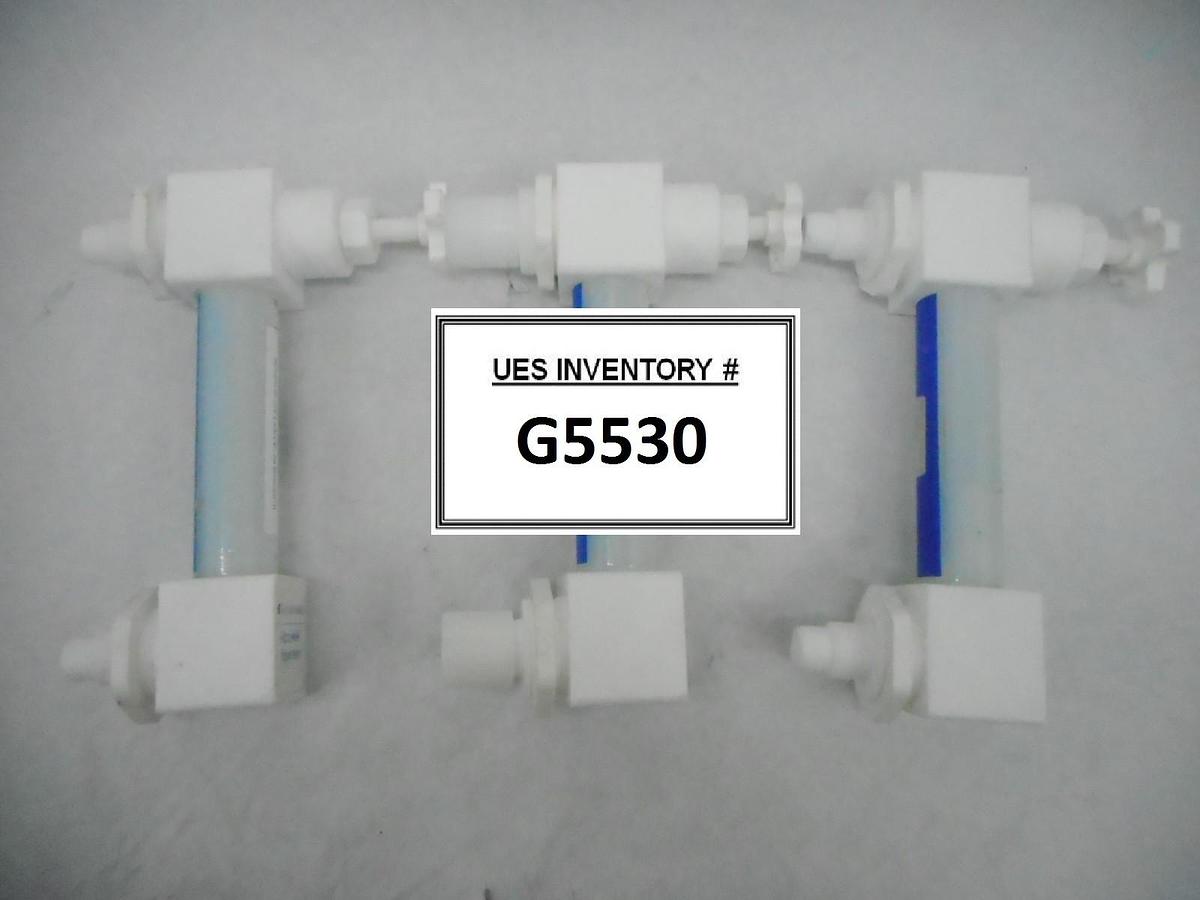 Used Fluoroware FM-12F-37850-P Flowmeter Accu-Tek Reseller Lot of 3 Used Working