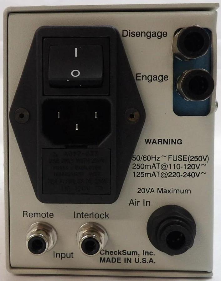 Used Checksum Model AC-1 Pneumatic Control Lot of 2 Working