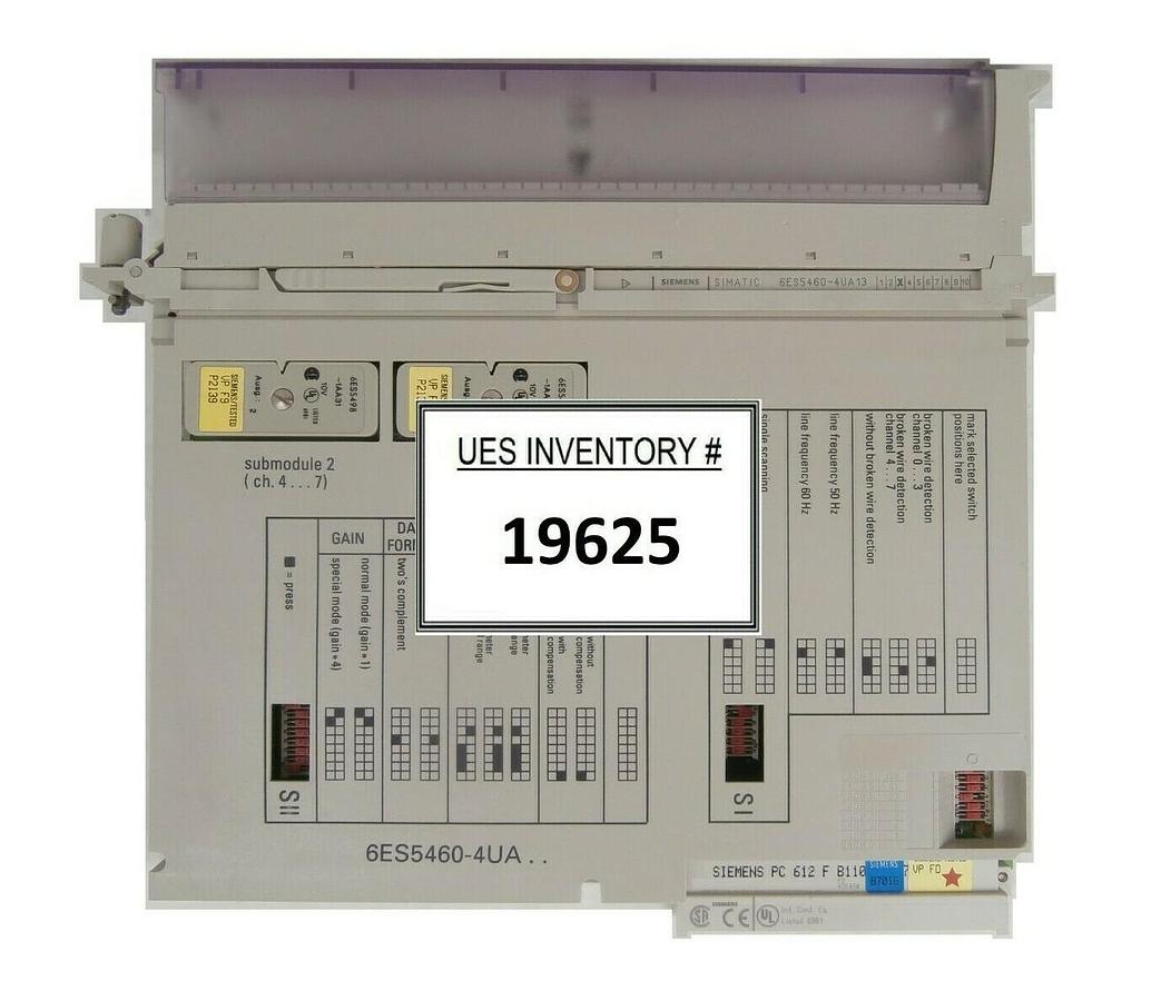 Used Siemens 6ES5460-4UA13 Analog Input PCB Card SIMATIC VP FD Balzers Unaxis Working