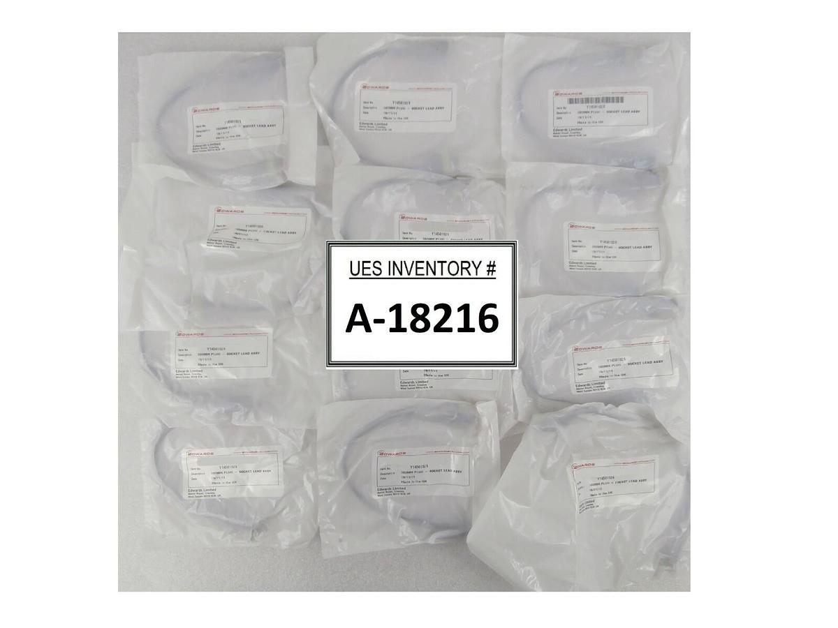 Used Edwards Y14501024 300mm Plug Socket Lead Assembly Reseller Lot of 12 New Surplus