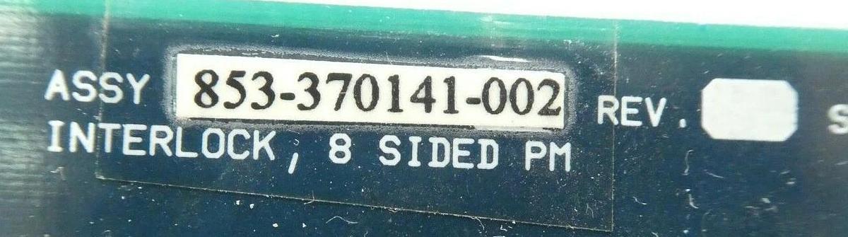 Used Lam Research 853-370141-002 8 Sided PM Interlock PCB Card Working Surplus