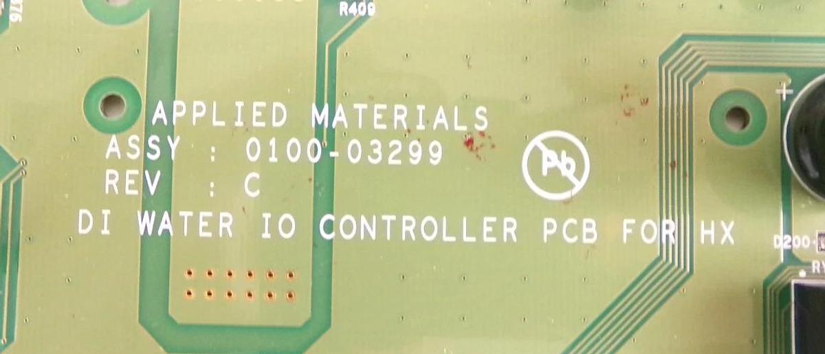 Used AMAT Applied Materials 0100-03299 DI Water IO Controller PCB Working Surplus