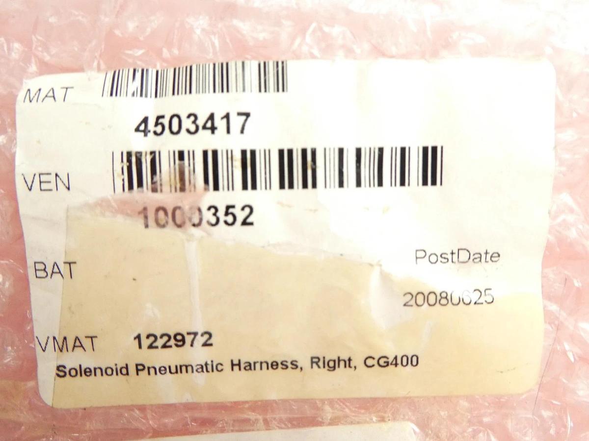 ASM 122972 Right Pneumatic Solenoid Harness CG400 New Surplus