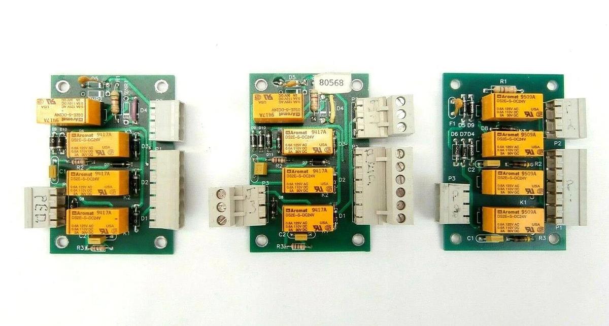 Used Plasma-Therm 80568 Signal Relay Board PCB Lot of 3 Clusterlock 7000 Spare