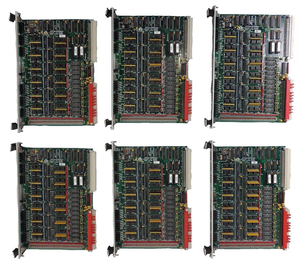 Used AMAT Applied Materials 0100-20003 Digital I/O PCB Card Reseller Lot of 6 Spare