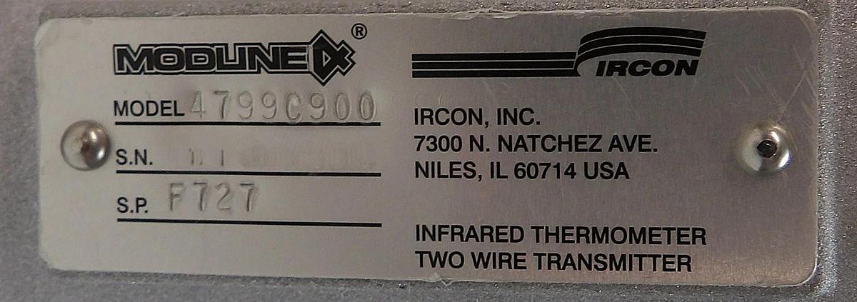 Used Ircon 4799C900 Infrared Thermometer Two Wire Transmitter Lot of 2 Working Spare