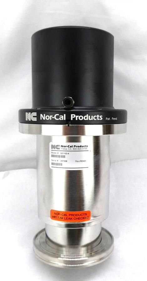 Used Nor-Cal Products 021103-4 Manual Vacuum Isolation Angle Valve Working Surplus