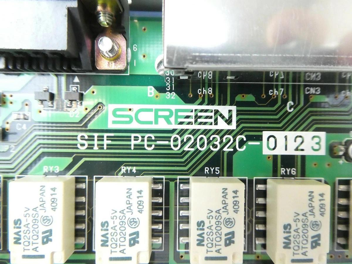 Used DNS Dainippon Screen PC-02032C-0123 8-Channel Interface VME PCB Card SIF Working
