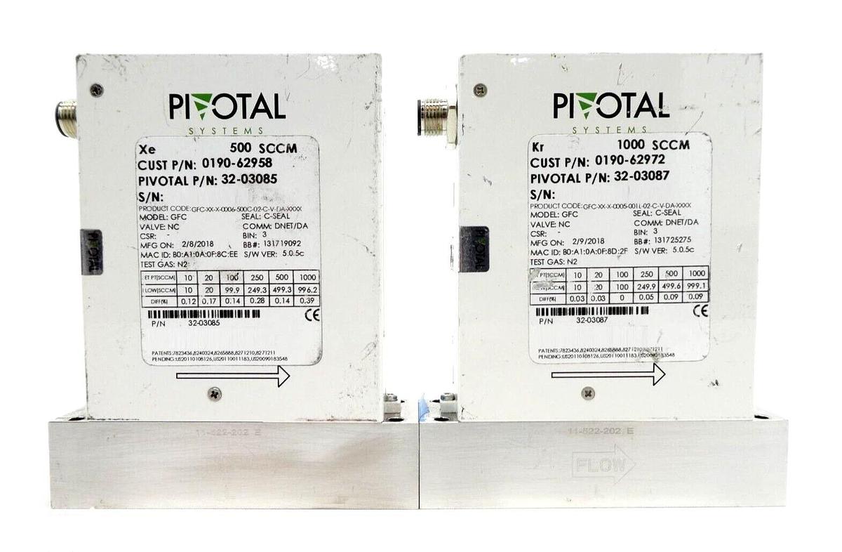 Used Pivotal Systems GFC Mass Flow Controller MFC 32-03000 32-02783 Lot of 12 Working