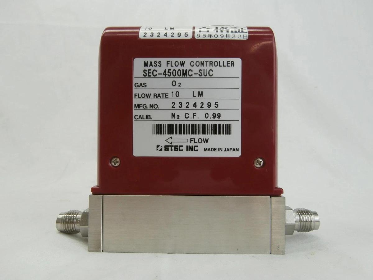Used STEC SEC-4500MC-SUC Mass Flow Controller MFC SEC-4500 10 LM O2 Used Working