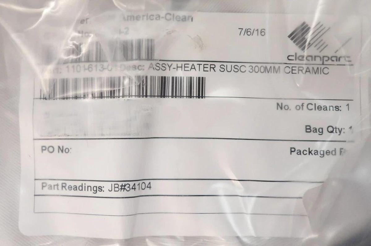 Refurbished ASM 1101-613-01 300mm Ceramic Susceptor Heater Pedestal Cleaned Refurbished
