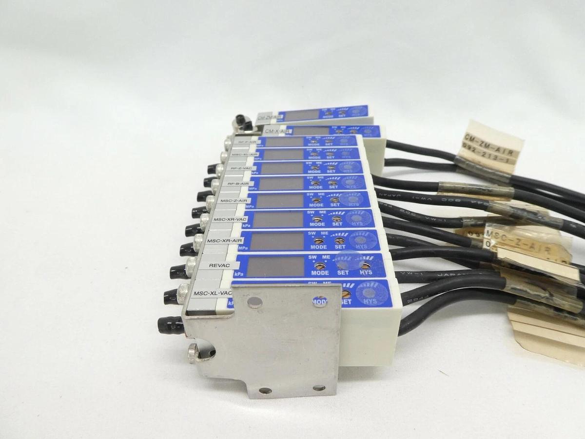 Used Copal Electronics PS6-103G-NAM-014 11-Port Pressure Switch Assembly Working