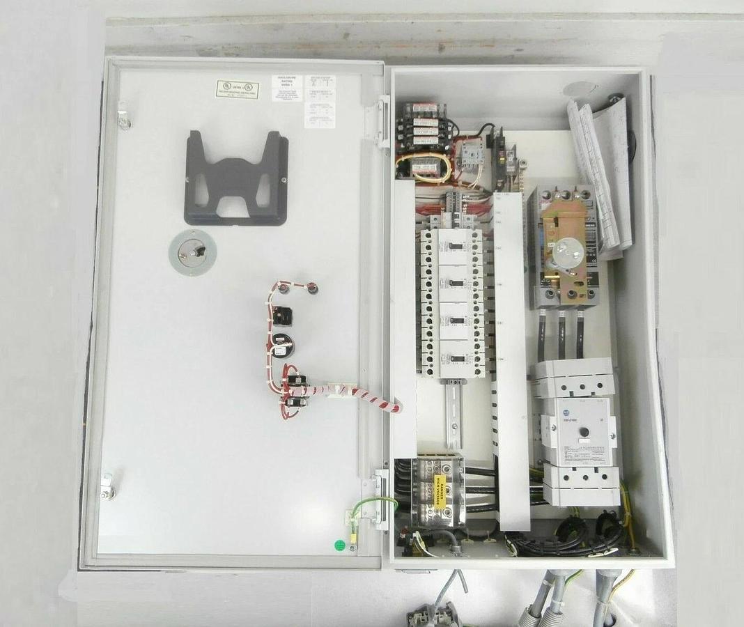 Used Edwards NRY13W000 Electrical Cabinet Vacuum 4-Pump Rack No Copper Working Spare