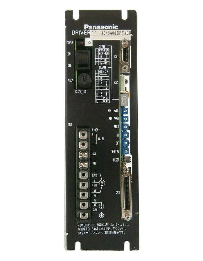 Used Panasonic ADKB400BPFADH Servo Driver Kokusai Electric Zestone V DD-1203V Working