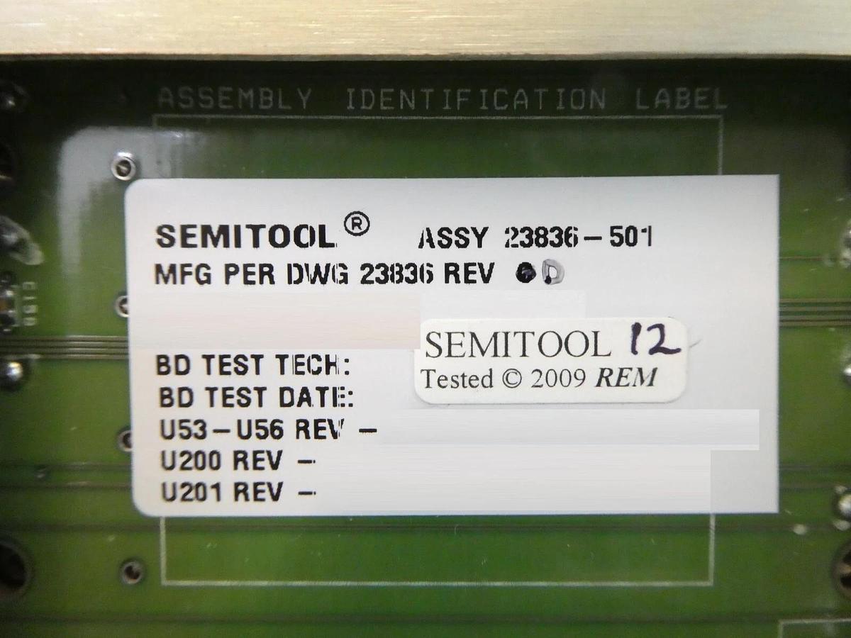 Used Semitool 900T0097-507 23882 LT Facility System I/O Block Unit 23836-501 Working