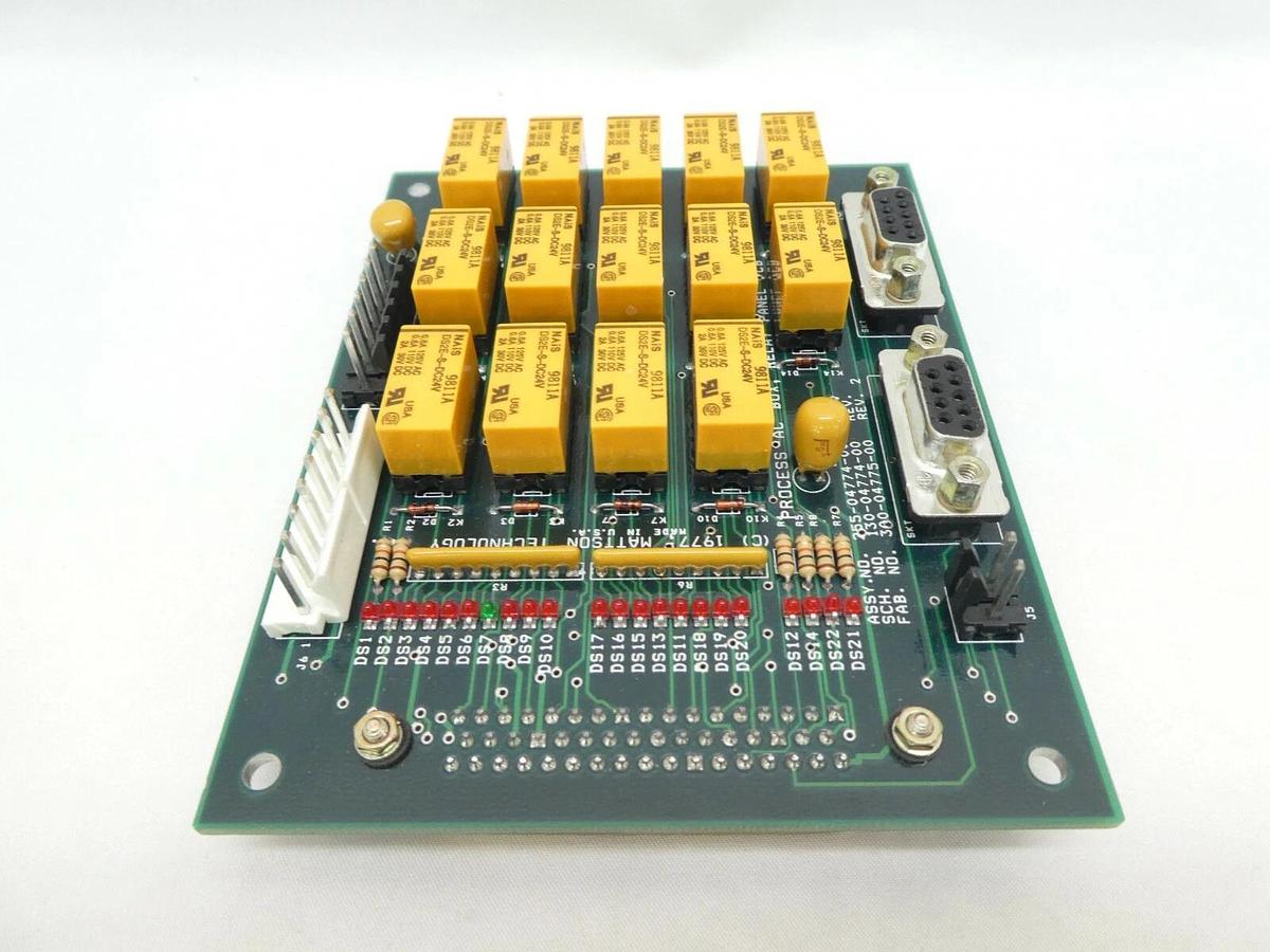 Mattson Technology 255-04774-00 Process AC Box Relay Panel PCB New Surplus