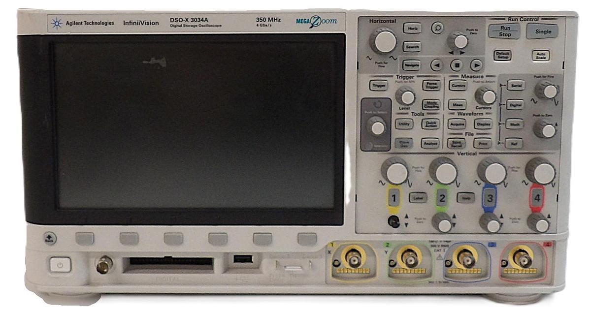 Used Agilent DSO-X 3034A 350 MHz Digital Storage Oscilloscope InfiniiVision Untested