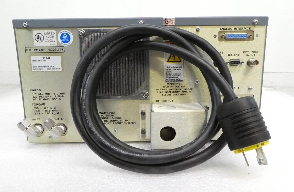Used OEM-6B ENI Power Systems OEM-6B-01M3 RF Generator 650W @ 13.56MH Working Surplus