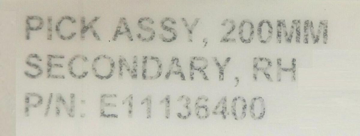 Refurbished Varian Ion Implant E11136400 200mm RH Secondary Pick Assembly OEM Refurbished
