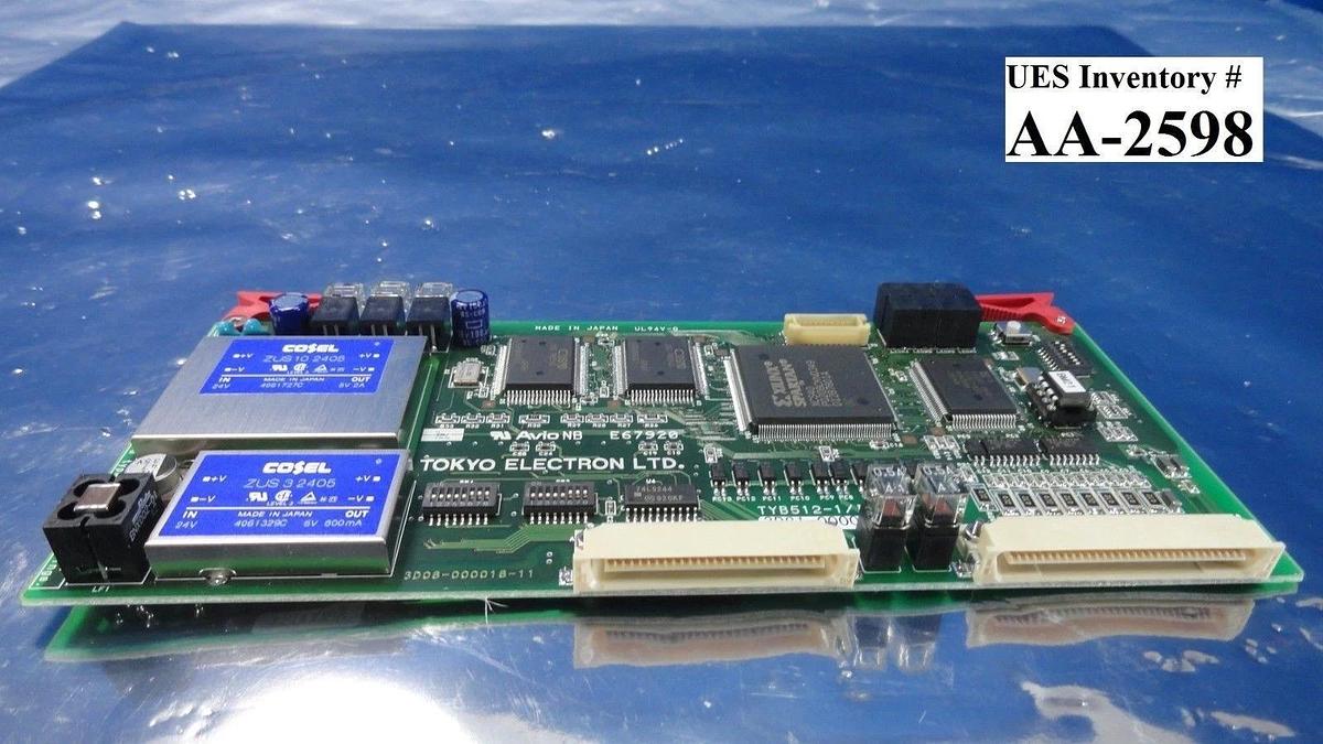 Used TEL Tokyo Electron 3D81-000067-V1 Power Supply PCB Card TYB512-1/IOMT T-3044SS