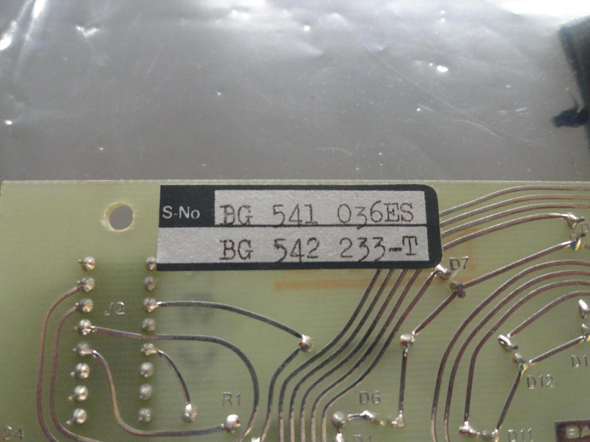 Used Balzers BG 542 233 T Shutter Control Display PCB Board BG 542 236 Used Working