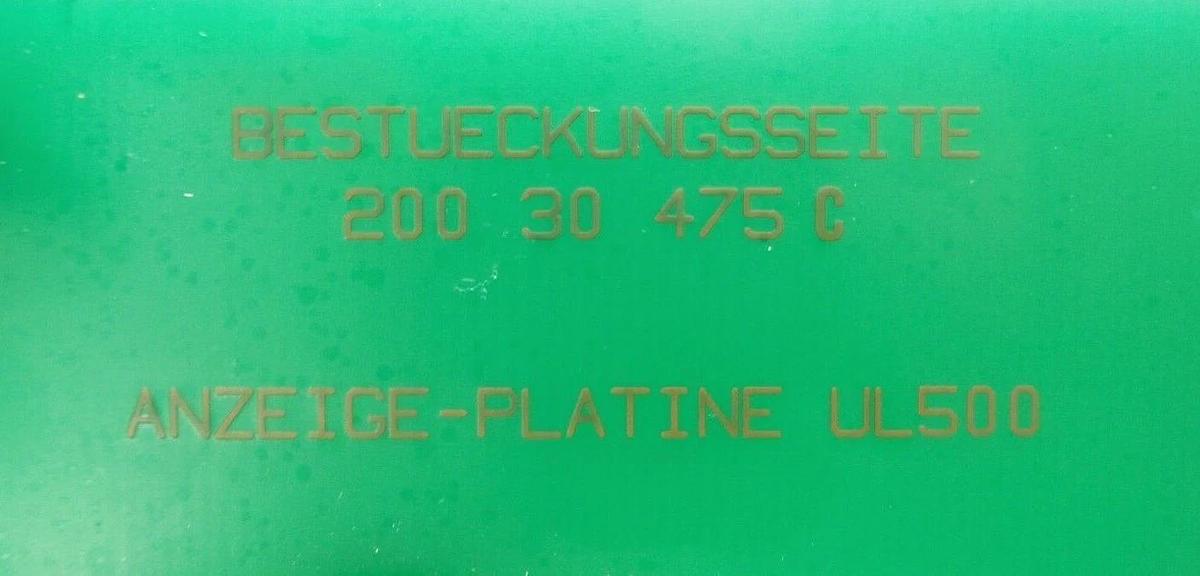 Used Leybold 200 30 475 Audio and Display Board PCB LH-PCB 23.7.87 UL 500 Working