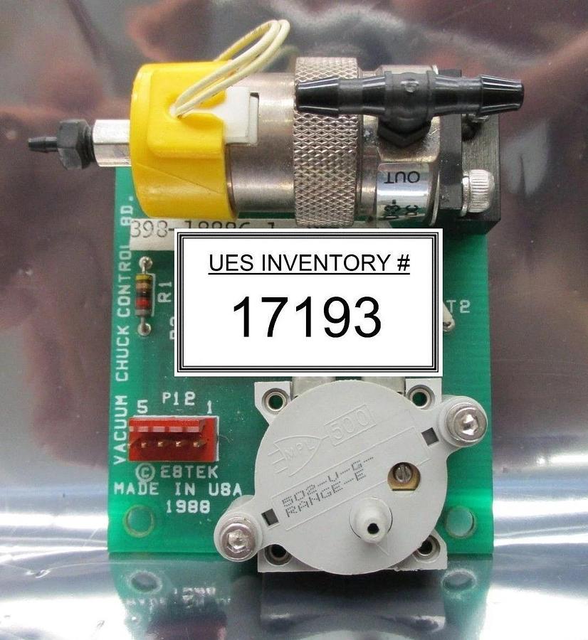 Used Estek 398-18886-1 Pneumatic Vacuum Chuck Control Board PCB 398-18886-1 Used