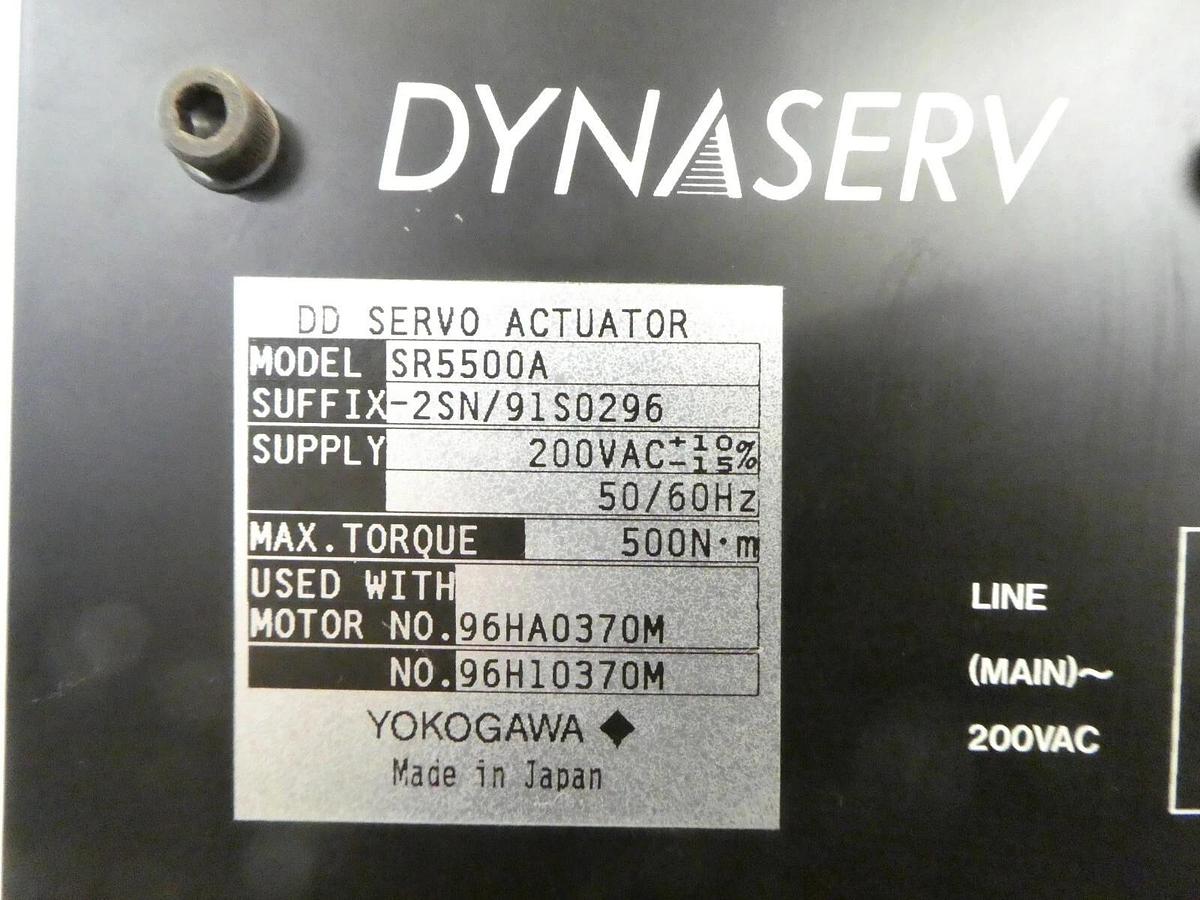 Used Yokogawa Electric SR5500A-2SN/91S0296 DD Servo Actuator DYNASERV Working Surplus
